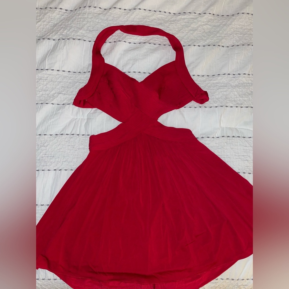 BCBG Women’s Cutout Halter Dress